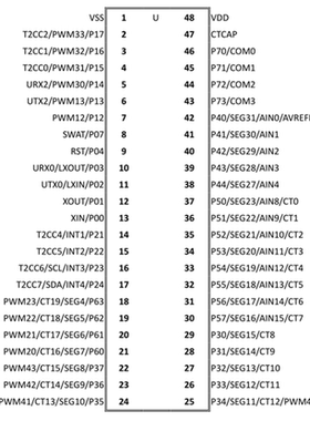 台湾SONIX松翰SN8F58281X  SSOP48单片机