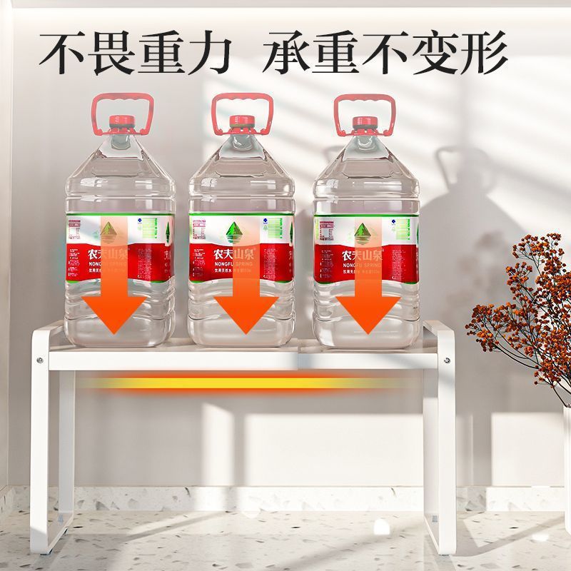 可伸缩厨房分层置物架橱柜隔板柜子分层架调料收纳桌面架子储物架