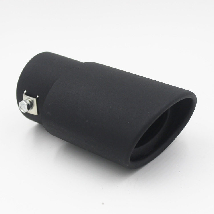 汽车通用尾管尾喉排气管不锈钢装饰消声器全黑尾喉排气管改装用品