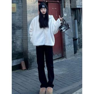 黑色牛仔裤女春秋潮酷辣妹简约新款高腰显瘦修身直筒烟管窄版ins