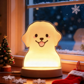 金毛周边亚克力小夜灯原创睡眠小夜灯摆件小狗台灯礼物led宠物灯