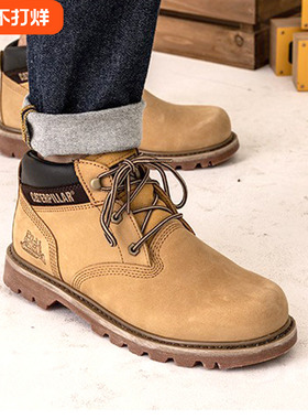 CAT男鞋卡特中帮常青款圆头耐磨工装靴户外休闲鞋P717806H3BDR28