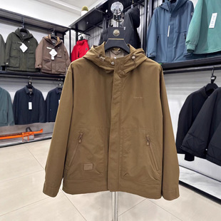 【H家】工装风！清新连帽拉链口袋外套春季青春商务休闲茄克1W106