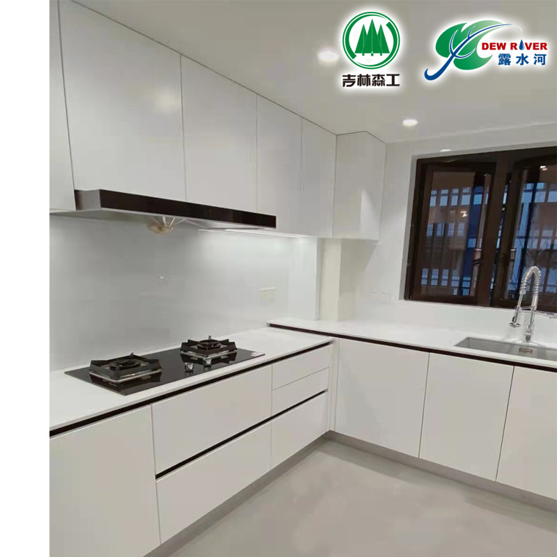 郑州露水河橱柜定制整体厨柜定做现代轻奢pet门板全屋定制设计