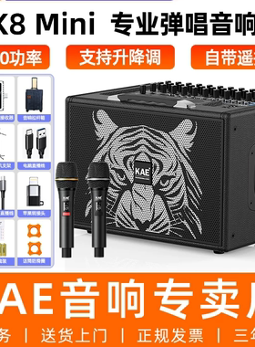 KAE音箱K8mini乐器弹唱音响直播电吹管萨克斯专用户外演出k歌
