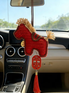 【成品】手工钩织小马挂件创意毛绒玩偶挂件钥匙挂包挂车挂送人
