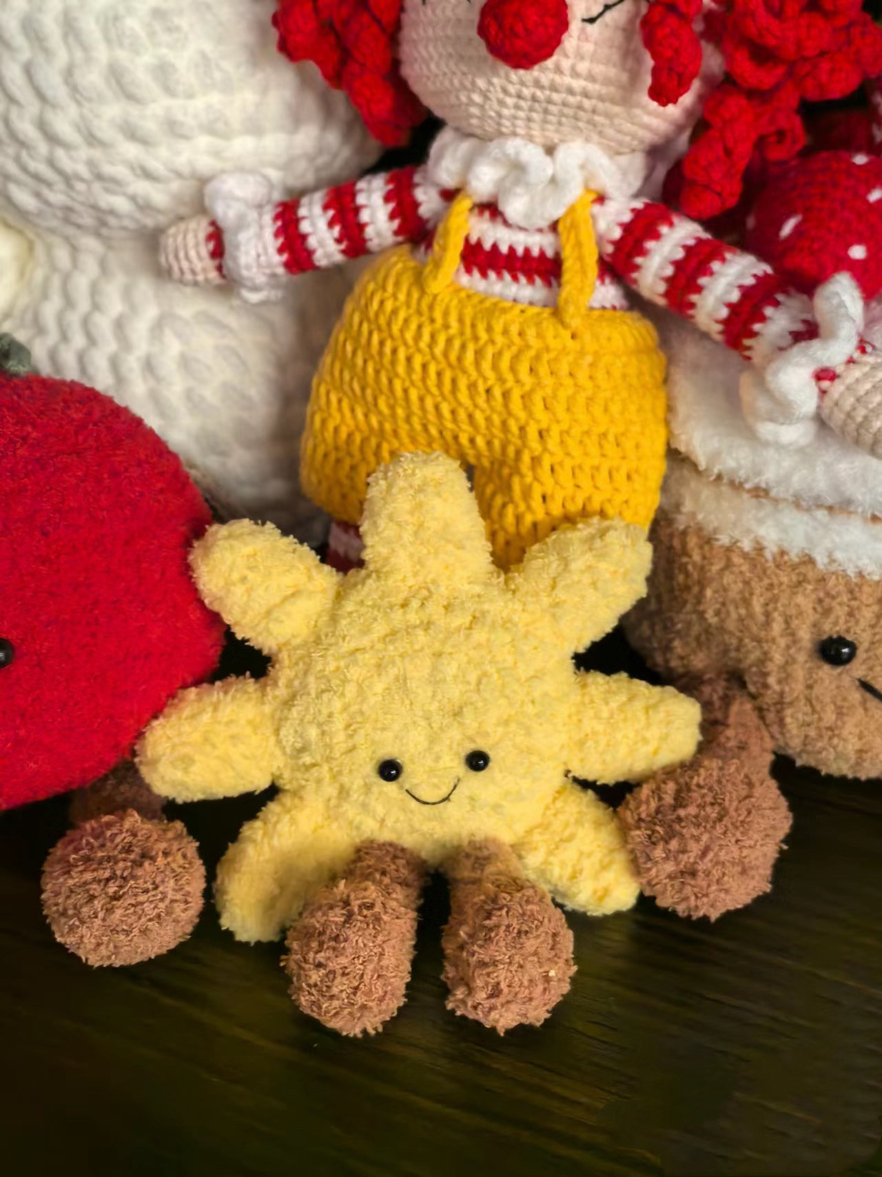 【成品】jellycat同款手工钩织太阳花挂件钥匙扣包包挂件送礼图片