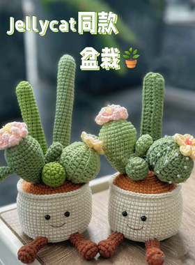【成品】jellycat同款手工编织盆栽仙人掌毛线钩织送自己送闺蜜