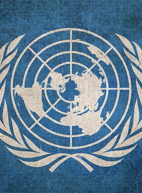 【熙哥铺子】联合国国旗4号UN维和部队90x150cm蓝色旗帜带孔加厚