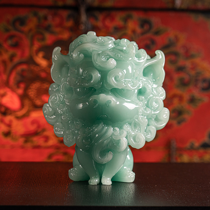 末那末匠｜光叔《 兽气宝-貔貅（大号翡翠版）》艺术雕像招财摆件