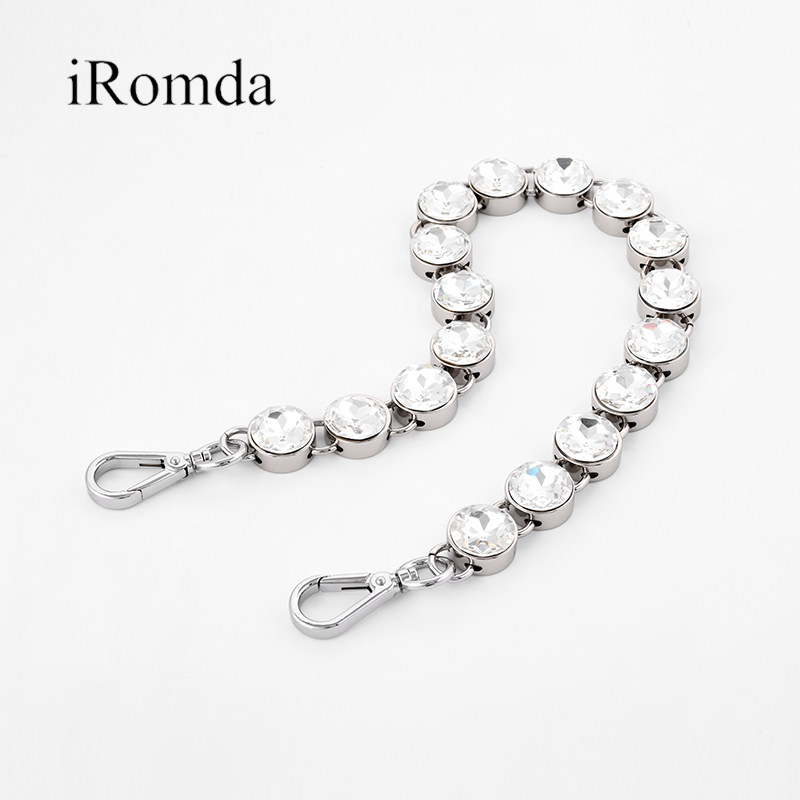 iRomda 适用于miumiu褶皱包替换水晶夸张手提腋下装饰单肩背 链条