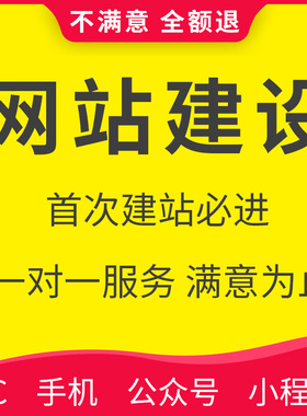 公司企业网站建设制作网页设计定制开发做网站搭建模板建站一条龙