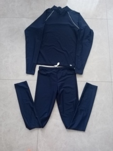 日本原单学校学生长袖长裤防紫外线泳衣冲浪衣浆板衣水母衣漂流衣