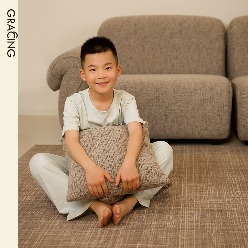 2026新款防蚊儿童睡衣男童纯棉短袖家居服套装中大童男孩空调服