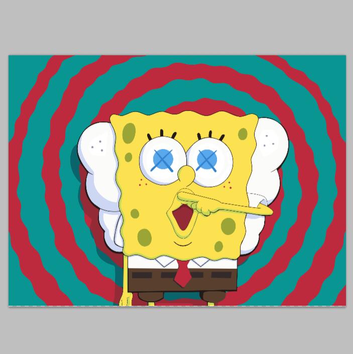 大尺寸个性风卡通动漫卧室无框画