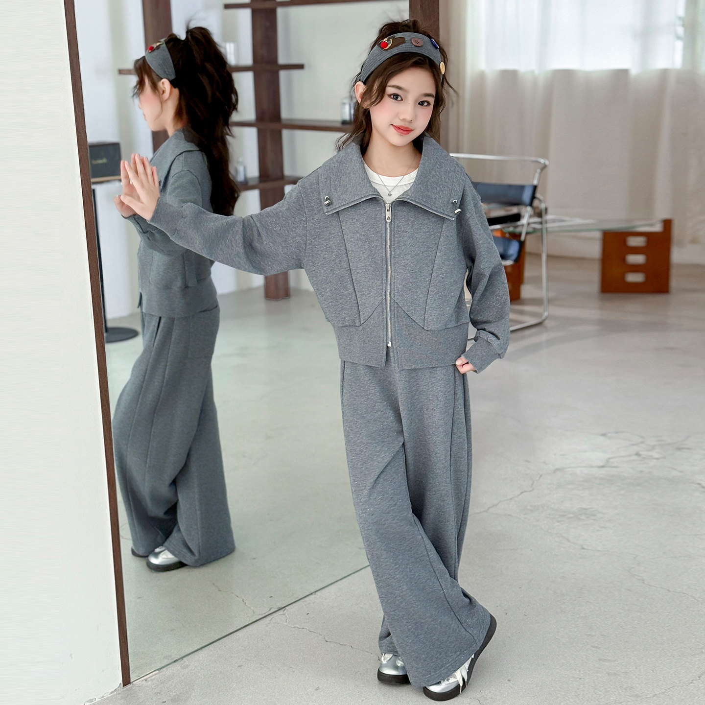 女童套装春秋款2026新款洋气儿童外套春季女孩大童休闲衣服两件套,童装/婴儿装/亲子装,套装,淘宝优惠券,粉丝福利购,淘宝优惠卷