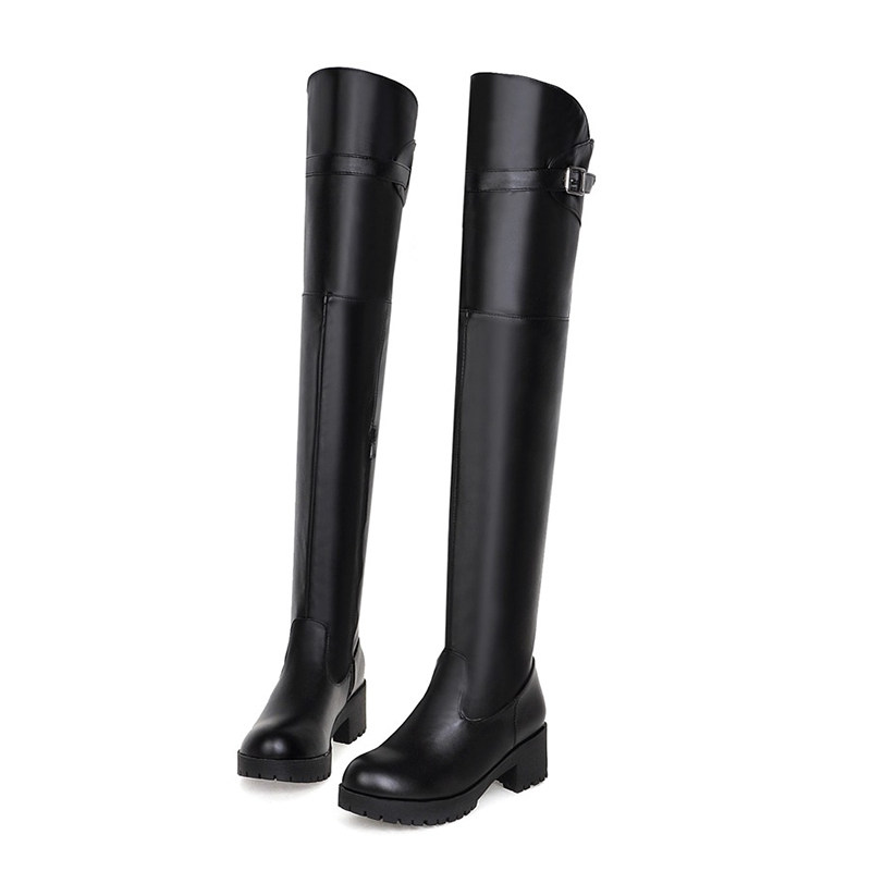 BOOTS OVER-THE-KNEE BOOTS PLUS SIZE 41-43 WOMENS SHOES 2024 NEW AUTUMN AND WINTER VELVET WOMENS BOOTS FAT MM THICK LEGS
