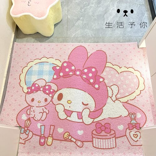 生活予你可爱卡通美乐蒂家用入户地垫进门玄关门垫可裁剪门口脚垫