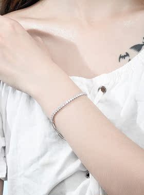 盛源艺 s925纯银冷淡风镶钻满天星手链女韩版高级感手饰源头工厂