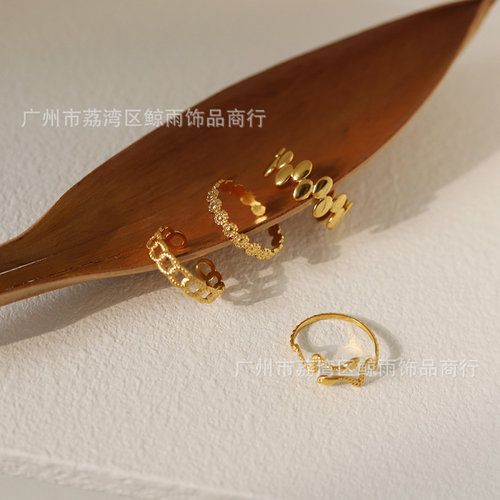 JZ024开口可调节戒指不限尺码钛