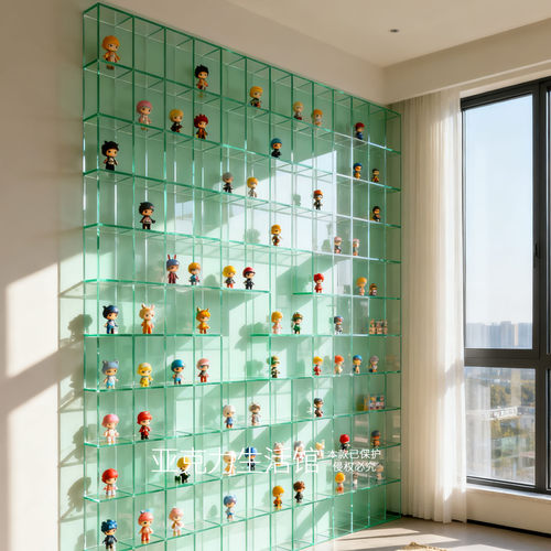 亚克力定制盲盒手办柜书架置物架