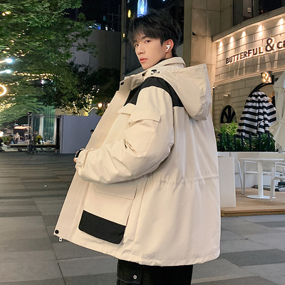 白鸭绒可脱卸内胆羽绒服男冲锋衣