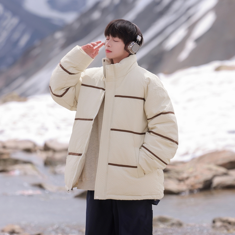 官网男士短款羽绒服立领外套