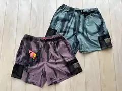 Skool European and American Street Style 90S Gotcha Skateboard Sk8 Tie-Dye Surf Dentist Vintage Mesh Shorts