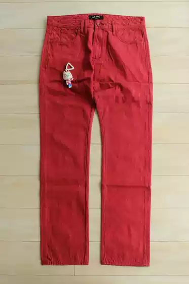 Skool European and American Street Fashion Trendy Red Jeans Akoo Official T.I. Southern Hip-Hop