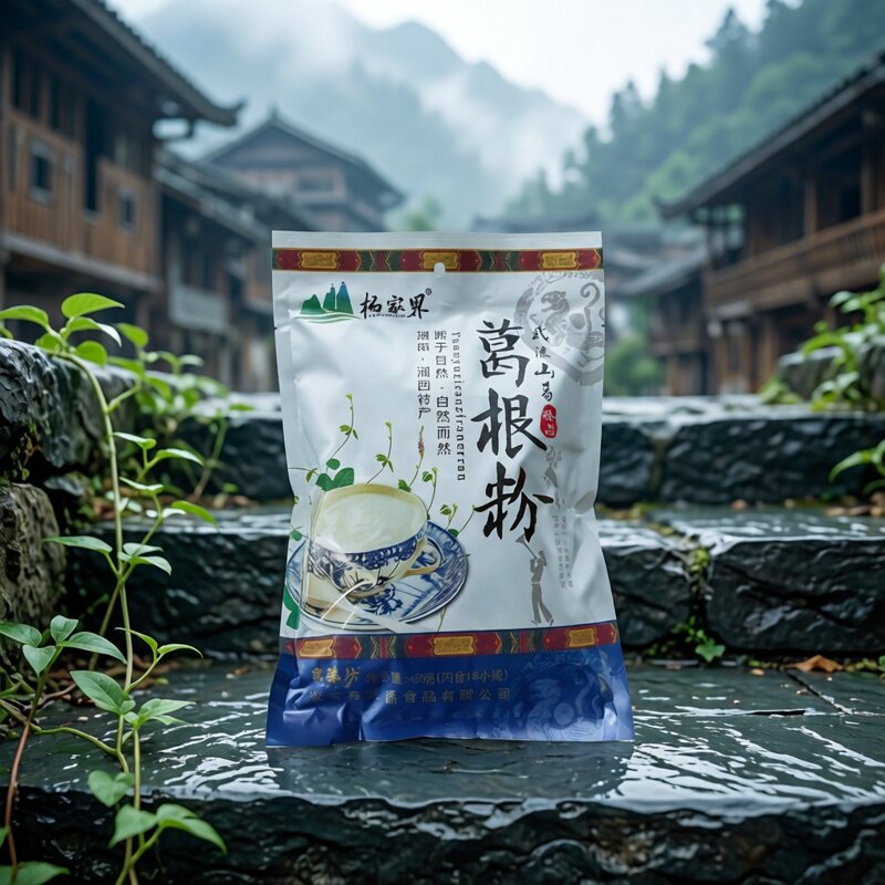 张家界特产杨家界葛粉450g湘西农家葛根粉湖南正品柴葛粉代餐粉