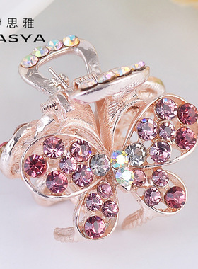 韩国发夹韩版蝴蝶结镶钻小抓夹迷你刘海发饰头饰发卡女闪亮