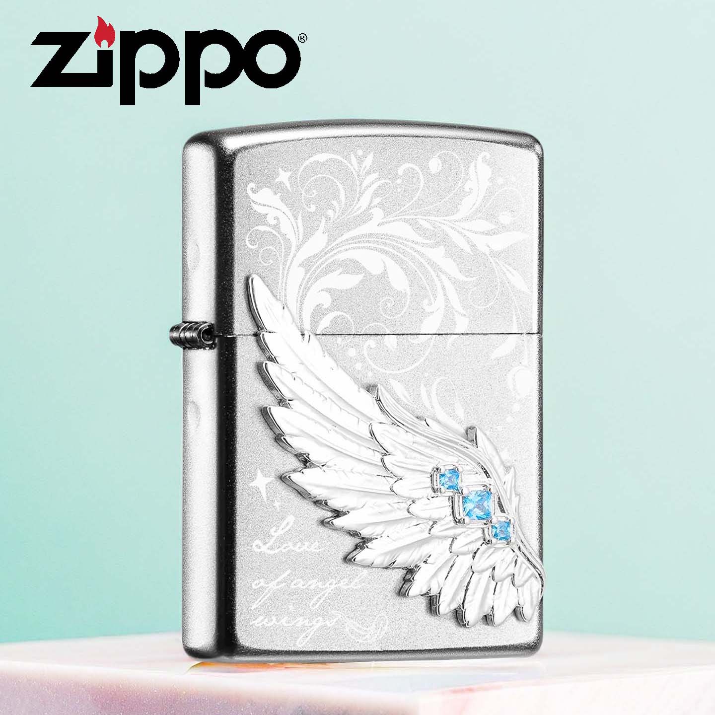 正品zippo打火机热恋之翼