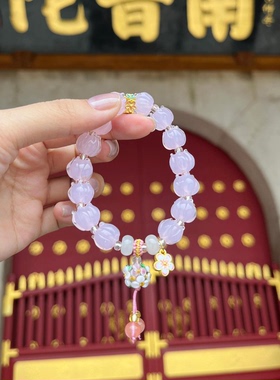 厦门南普陀超仙粉铃兰绣球手串