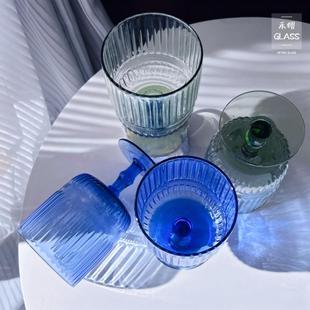 小众高端设计感玻璃红酒杯葡萄酒香槟杯异形创意 111外贸中古欧式