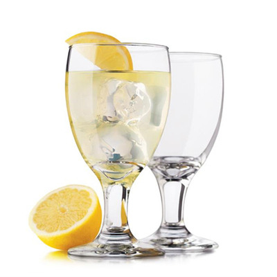 利比红红杯玻璃加厚喝水高脚杯