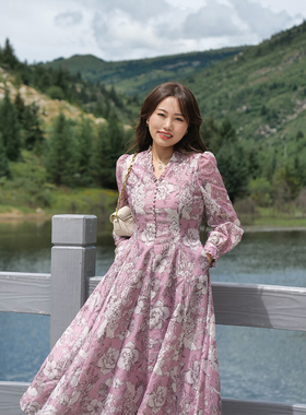 ERINA姨太太原创微胖【浪漫繁花】初秋法式高级复