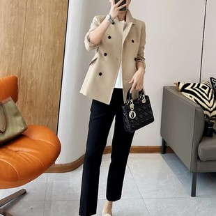 C3655丝羊毛锥形西裤 25年回馈清仓不退不换 原550元