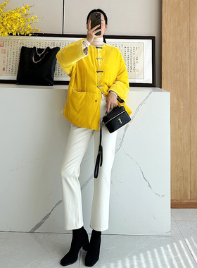 C4747 时尚巴黎的老店 裤型好到爆！磨毛保暖 小直筒牛仔裤 九分