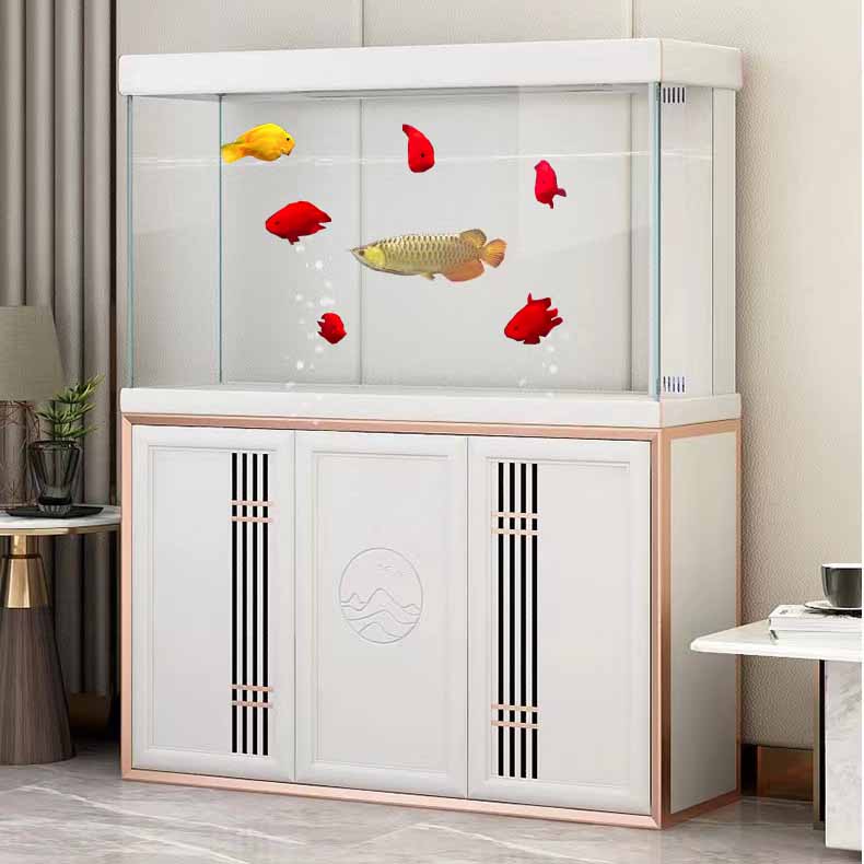 闽江金鱼缸客厅新款超白玻璃大中小型懒人生态桌面家庭智能水族箱