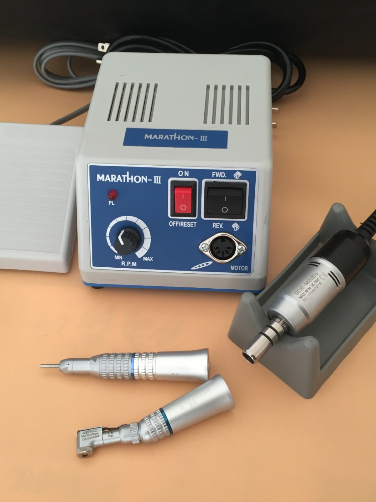 한국 SEYANG MARATHON 치과 기술자 그라인더 N3 유형 조각 기계 치과 진료소 연마 기계 무료 배송