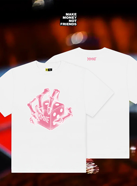 MMNF「孤注一掷」纯棉美式宽松T恤 赚钱不交朋友MMNF官方正品
