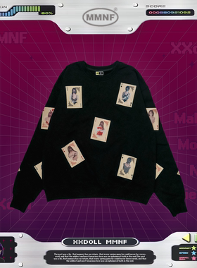 玩偶「黑桃皇后」联名卫衣 贴布工艺 正版联名 xxDoll限量系列