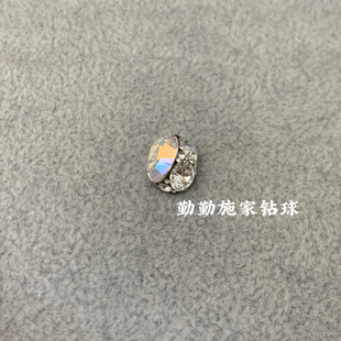 闪烁白施华洛4128（华子）美甲钻球中号鸽子蛋10*8