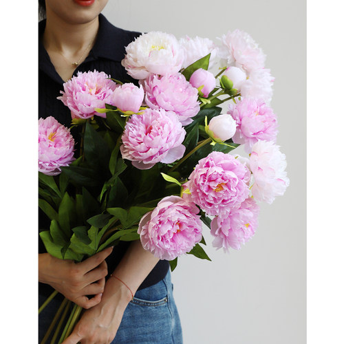 芙菡居品绢花室内中国芍药牡丹