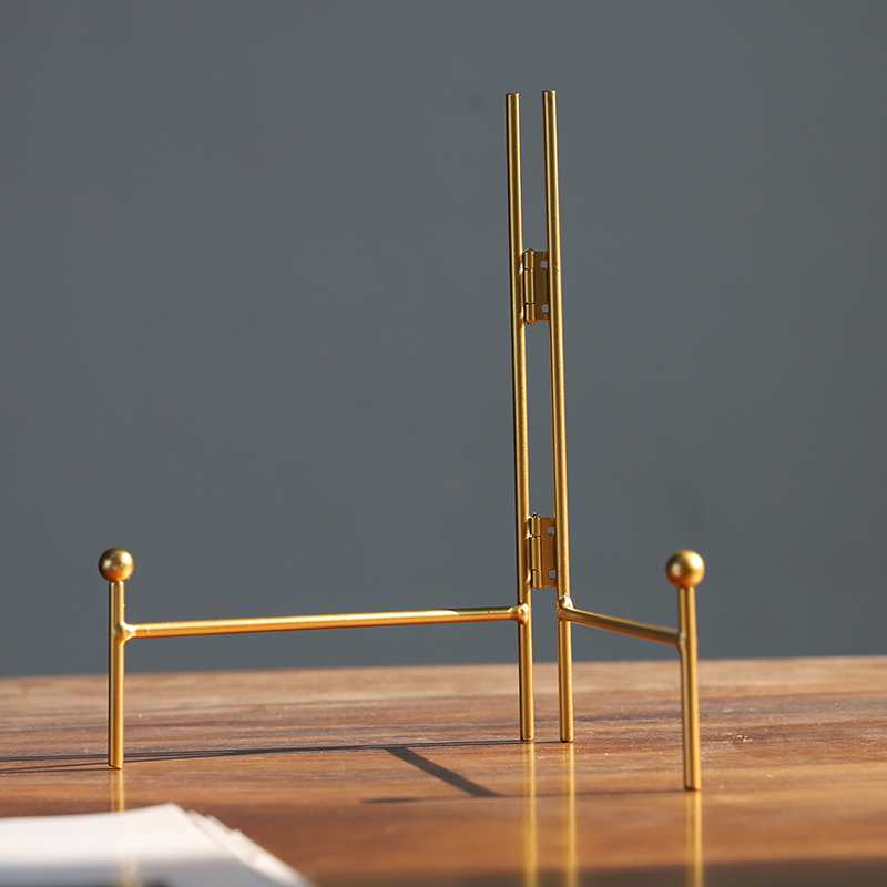 “芙菡居品“极简铁艺展示架盘子支架装饰盘画框摆架茶饼陈列架