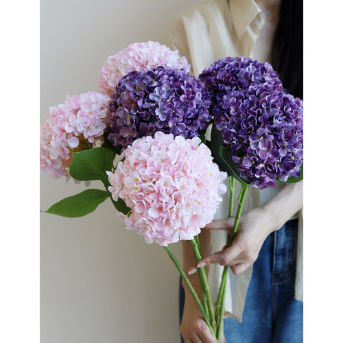 球绢花高仿真3D打印逼真手感假花
