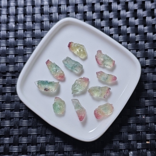 (特价优惠)天然碧玺裸石卢比来鸽血粉紫红随形原矿原石配件单散珠