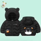 婴儿羽绒棉服轻薄男女童洋气棉衣儿童宝宝保暖秋外套童装 冬季 新款