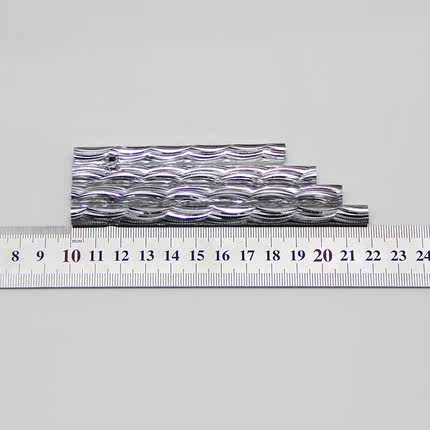 加厚银色风铃管直径8mm刻花手工diy配件材料声音清脆空心金属铝管