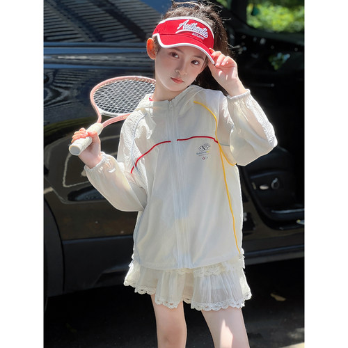 女童防晒衣2026夏季新款儿童薄款连帽外套中童防晒服洋气上衣开衫